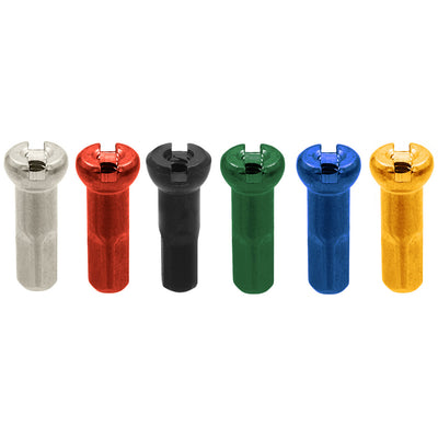 Écrou de rayon Sapim 14 polyax 14mm aluminium jaune (100pcs)