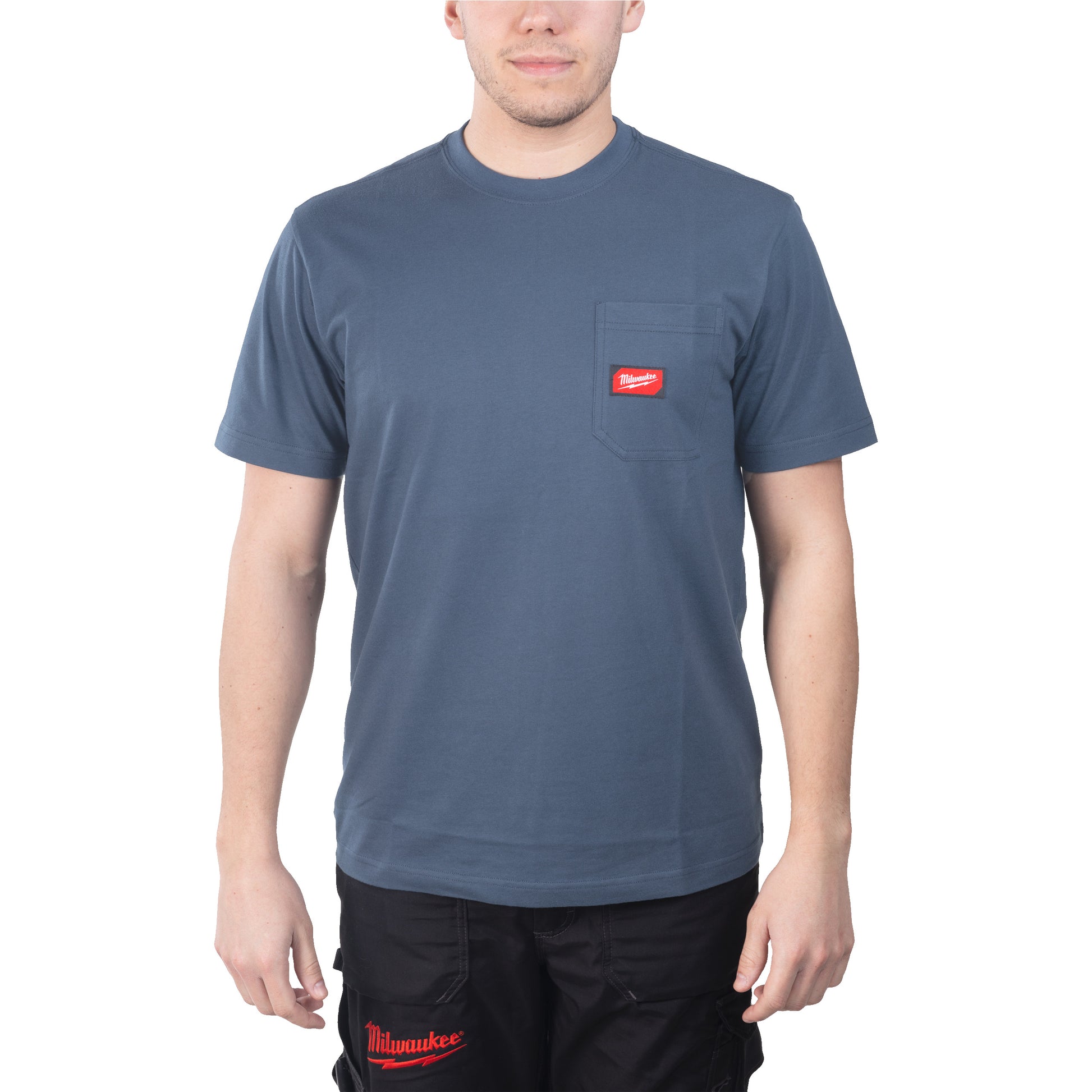 Milwaukee wt ss blu xl t-shirt de travail manches courtes bleu xl - 4932493016
