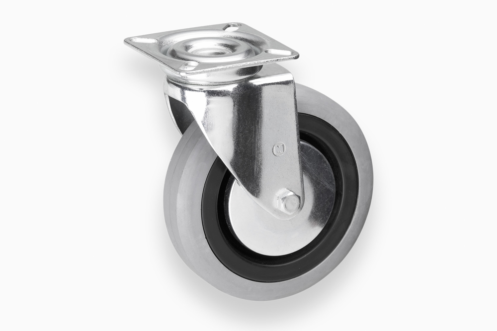 Roulette pivotante Metafranc 100mm caoutchouc gr w - wu0800670