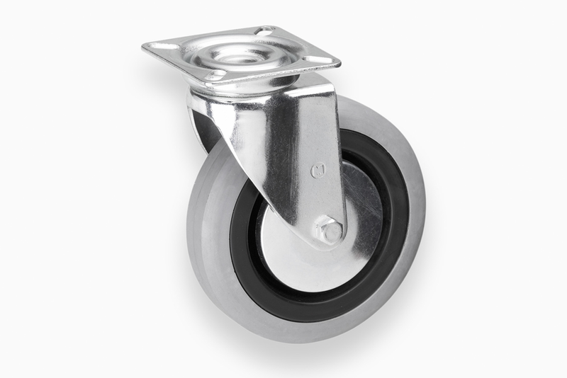 Roulette pivotante Metafranc 100mm caoutchouc gr w - wu0800670