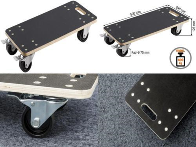 Rouleau de meuble Metafranc 590x290 sdp pa 400kg w - wu0822000