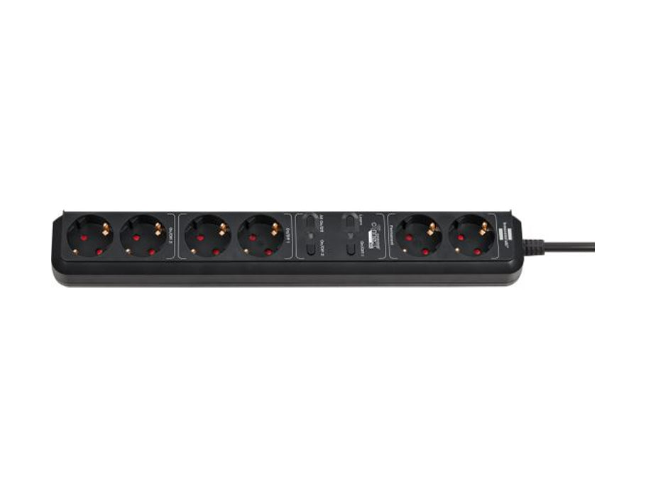 Brennenstuhl WiFi Plug-in 6 connexions pour intérieur noir