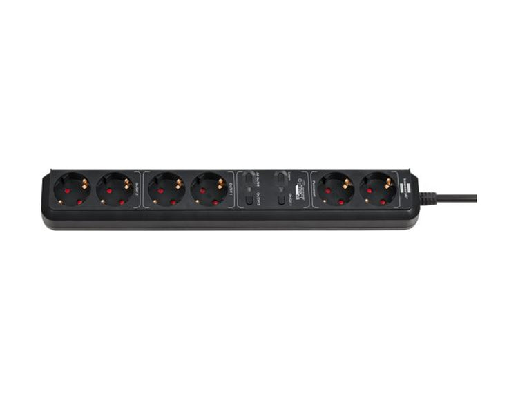 Brennenstuhl WiFi Plug-in 6 connexions pour intérieur noir