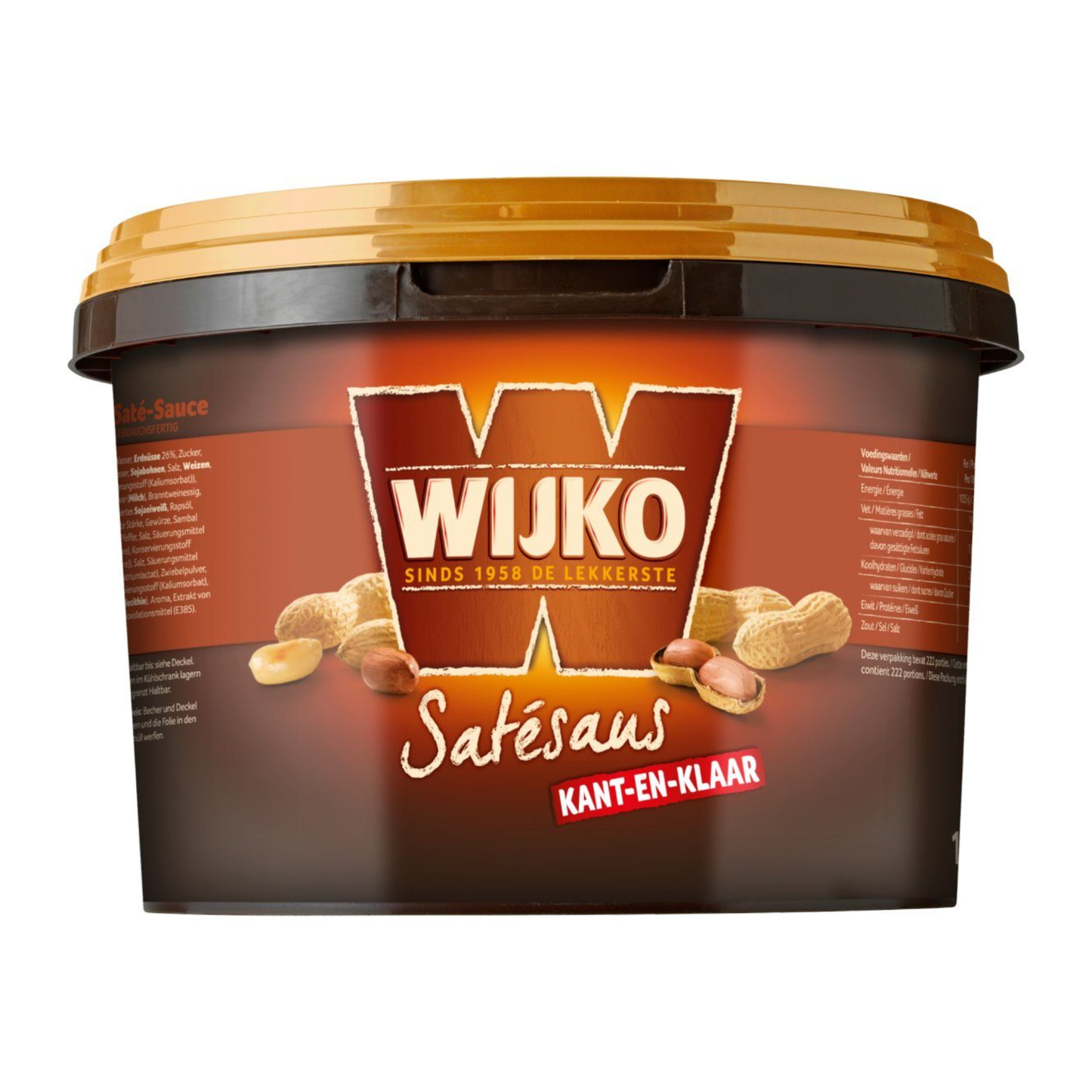 Sauce satay Wijko prête à l'emploi (10kg)