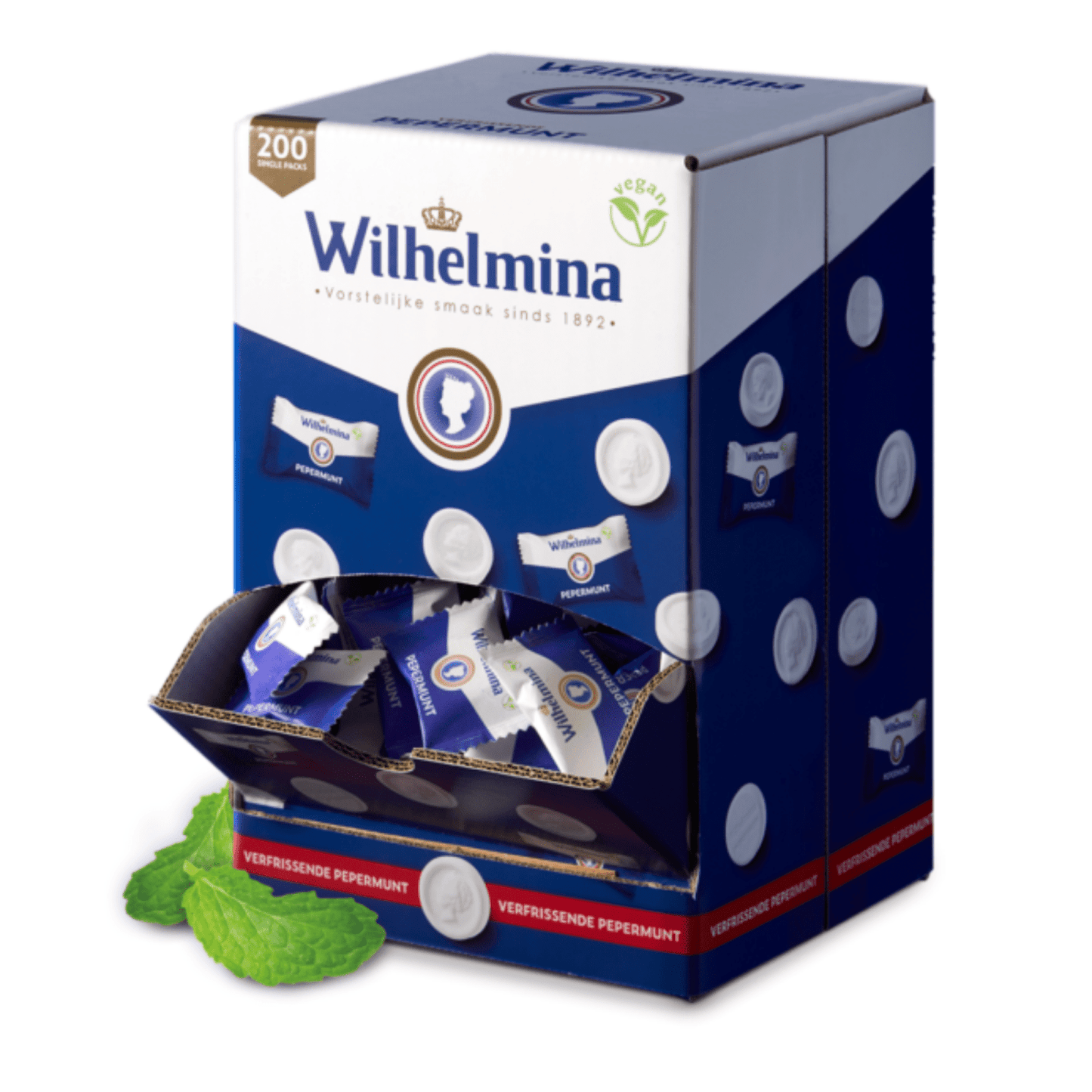 Wilhelmina menthe poivrée végétalienne paquet unique (200 pièces)