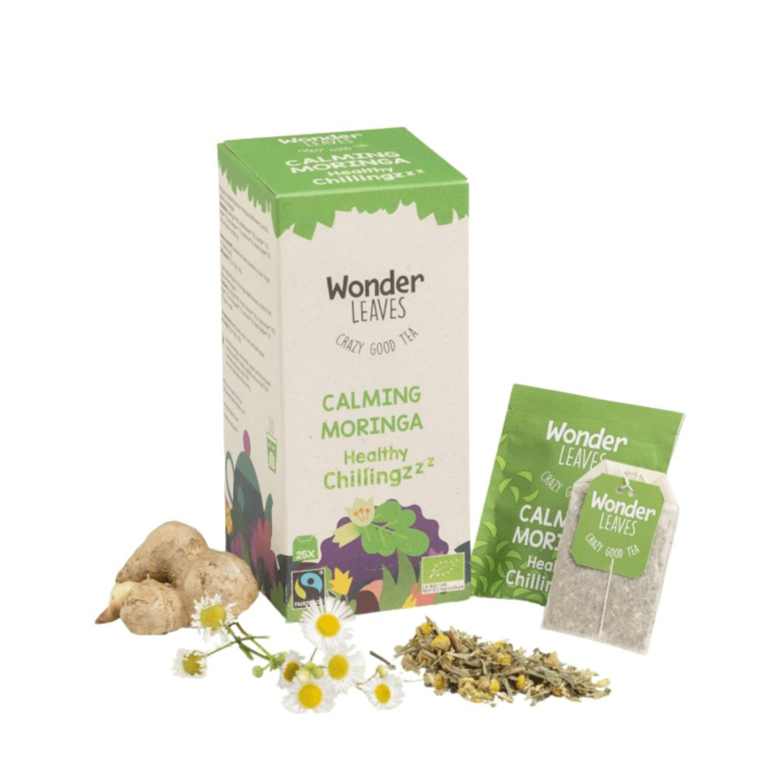 Wonder leaves bio ft moringa calmant (25x 1.8gr)