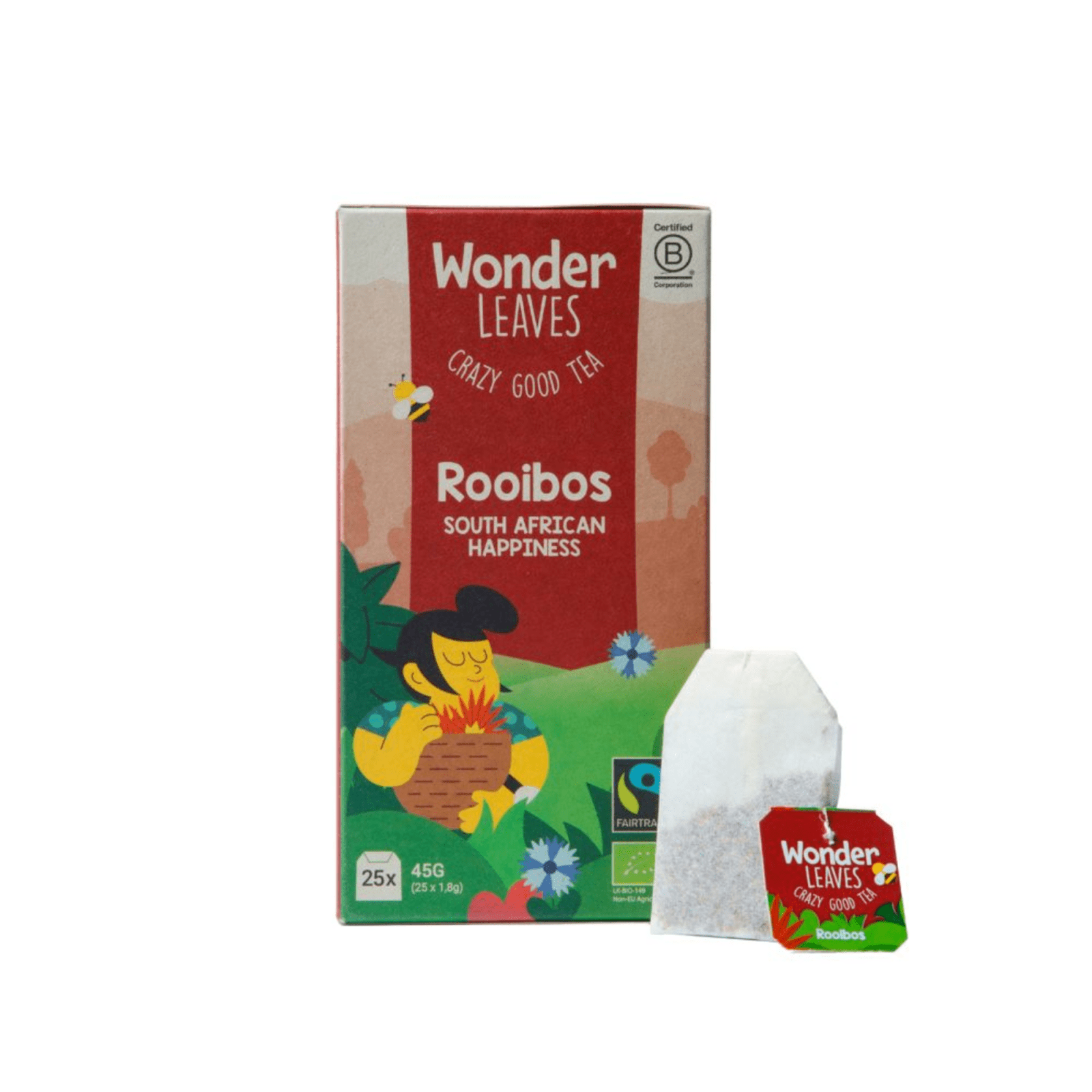 Wonder leaves bio ft rooibos bonheur (25x 1,8gr)
