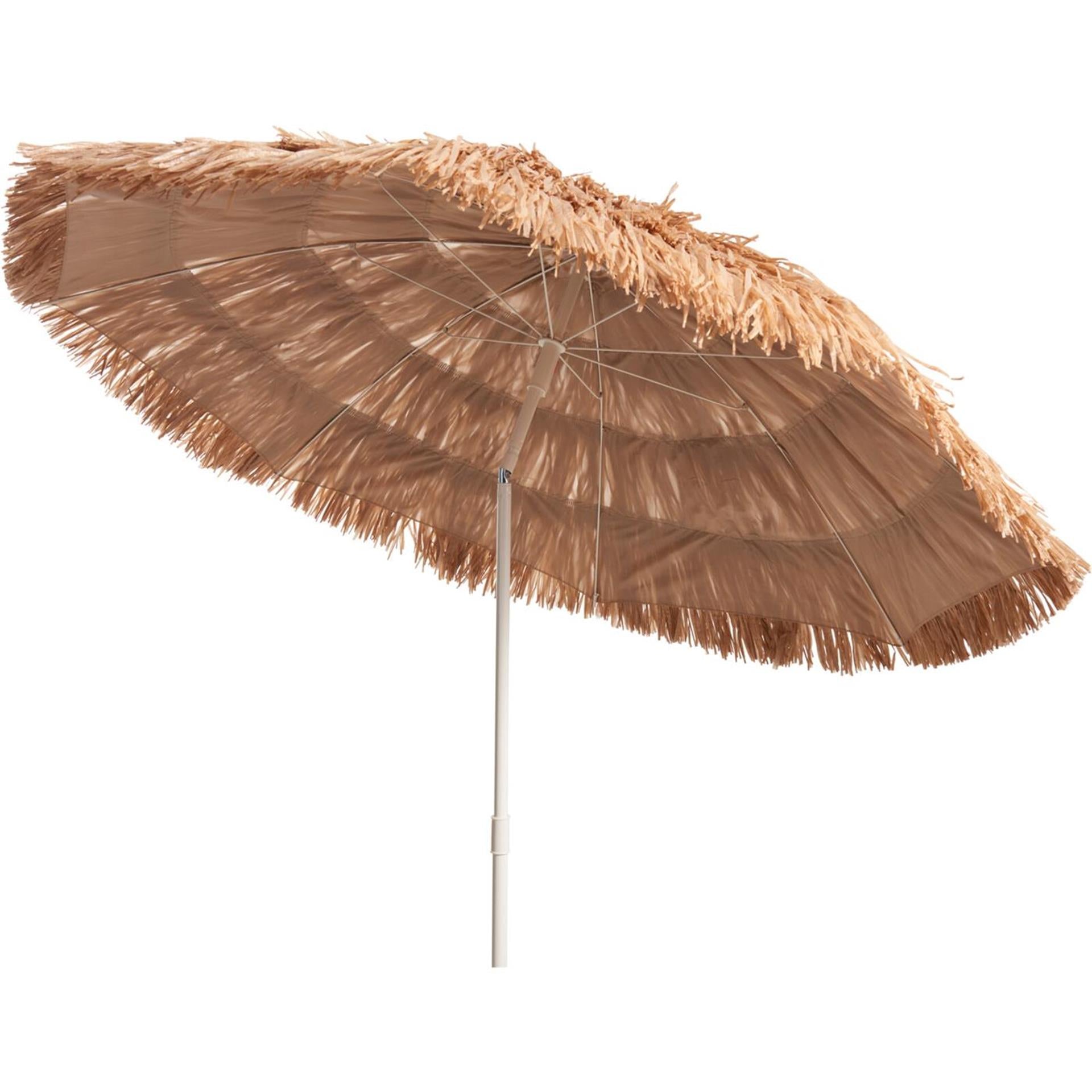 Parasol de plage Pro raphia marron ø180cm