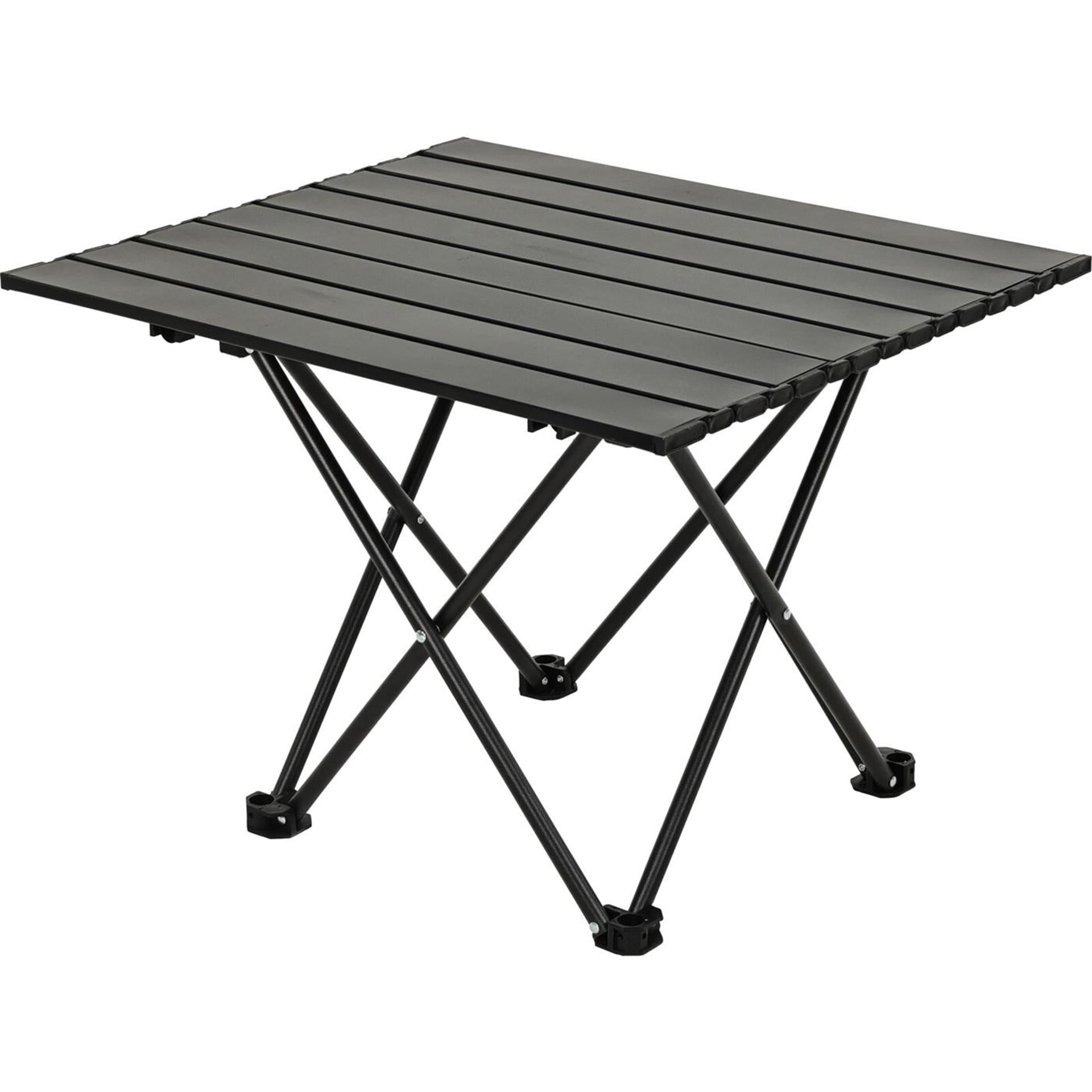 Table de camping Redcliffs métal noir 56x40x46cm