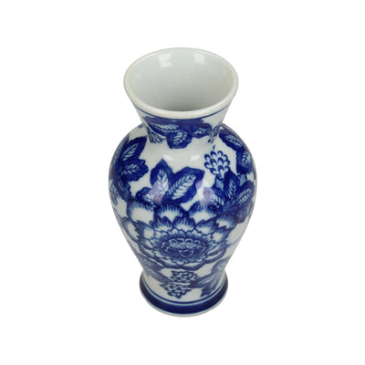 Vase Kersten faïence bleu 16x9x9cm