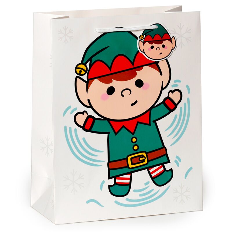 Noël festif Noël - sac cadeau grand