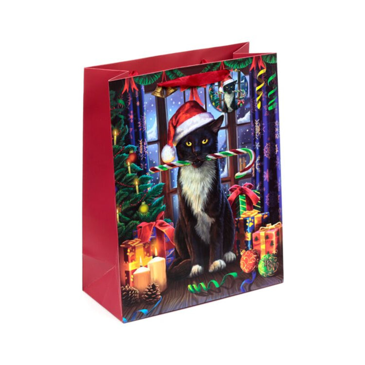 Lisa Parker Christmas Krampus Kat Sac cadeau grand