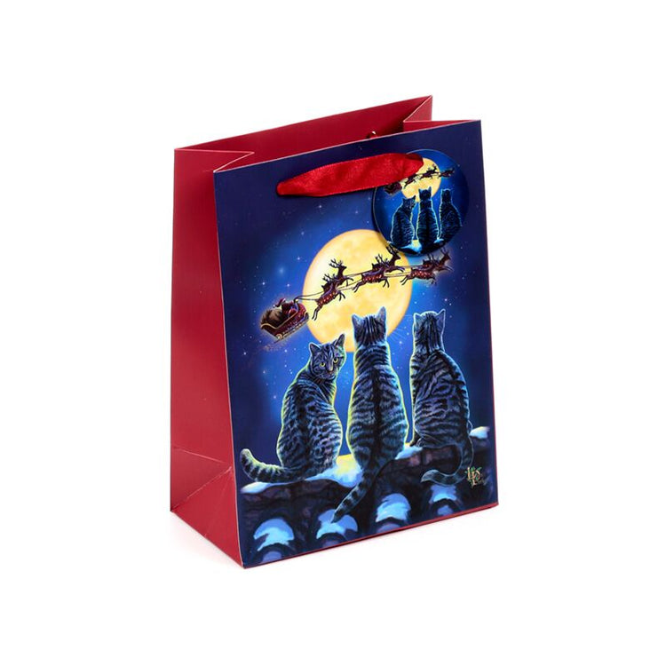 Lisa Parker Christmas Cats - Sac cadeau médium