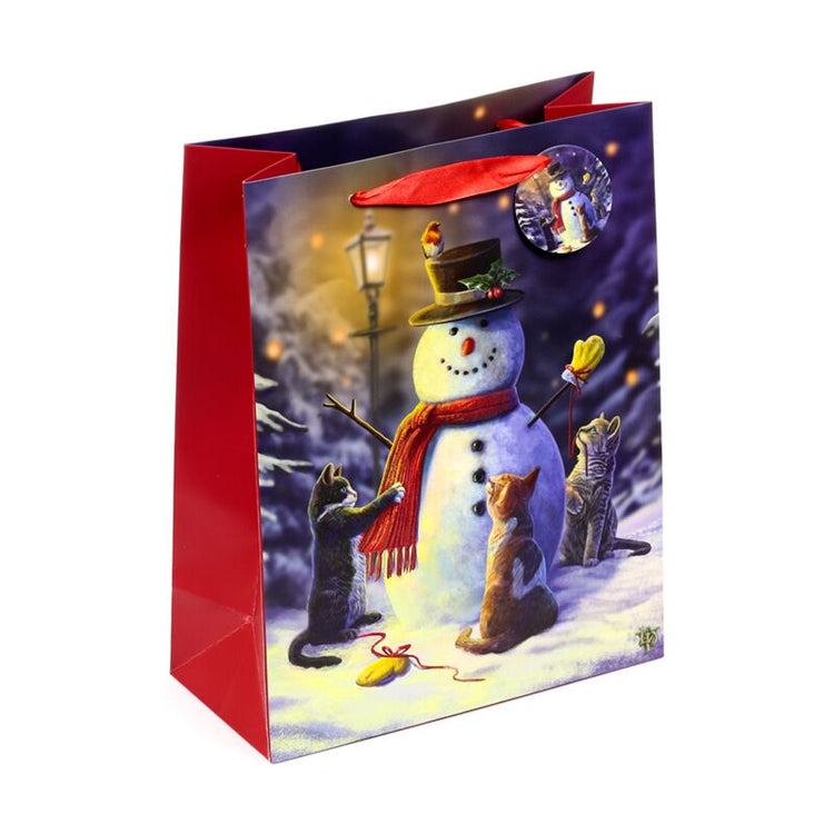 Lisa Parker sac cadeau chat de Noël grand