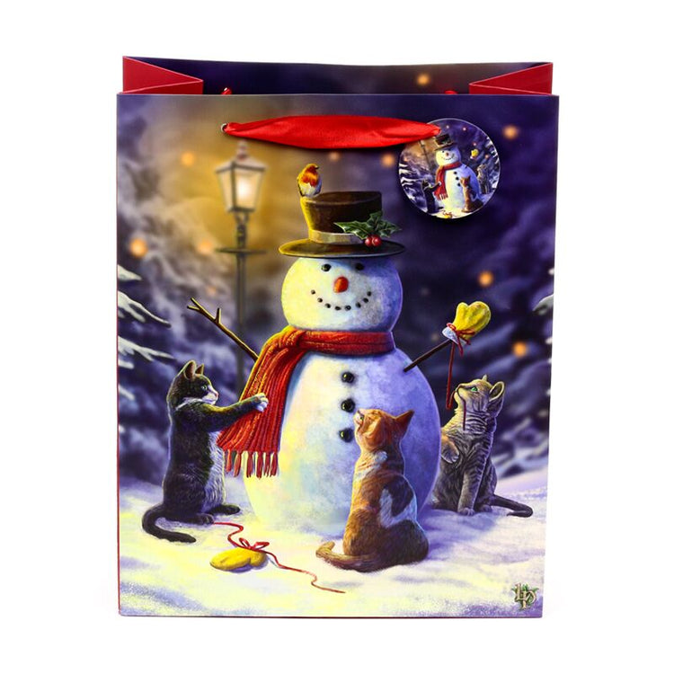 Lisa Parker sac cadeau chat de Noël grand