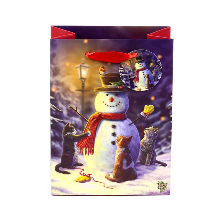 Chats de Noël Lisa Parker - sac cadeau moyen
