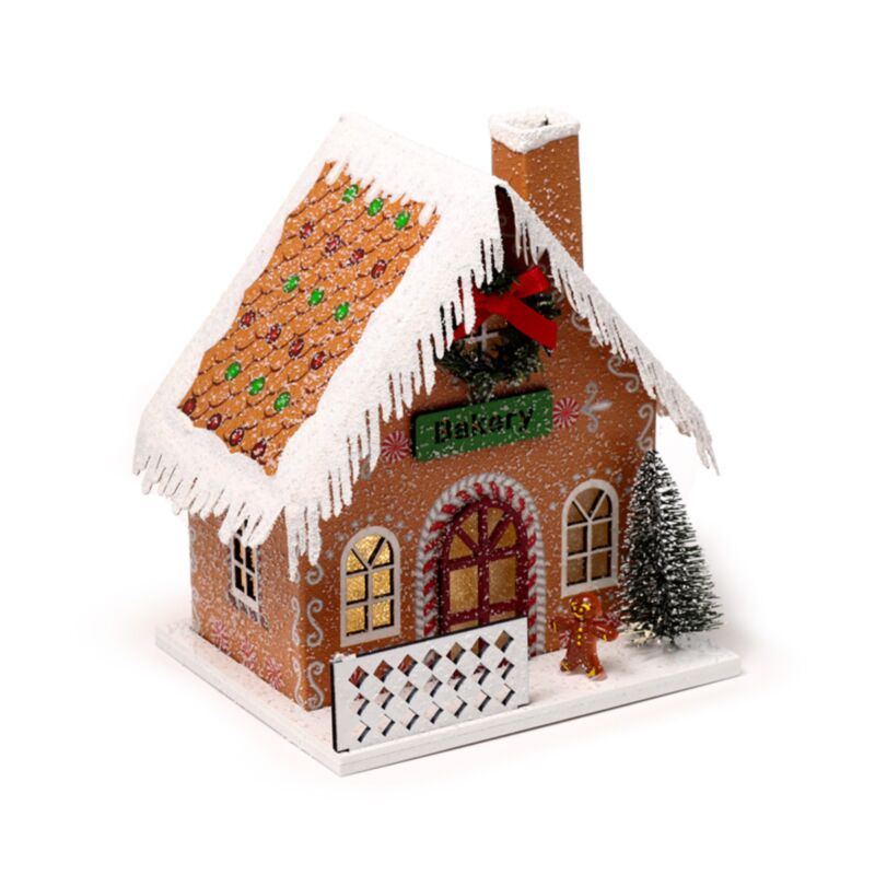 Gingerbrood Bakker Christmas House LED Decoration