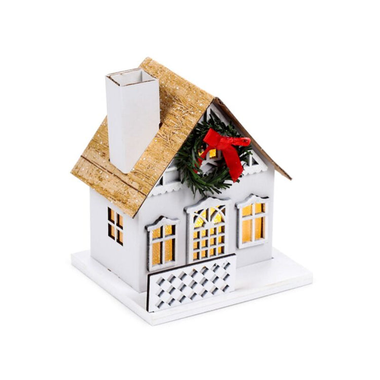 Winter Wonderland Christmas Wreath House LED Decoration