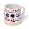 Tasse de grès flocon de neige