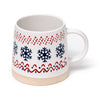 Tasse de grès flocon de neige