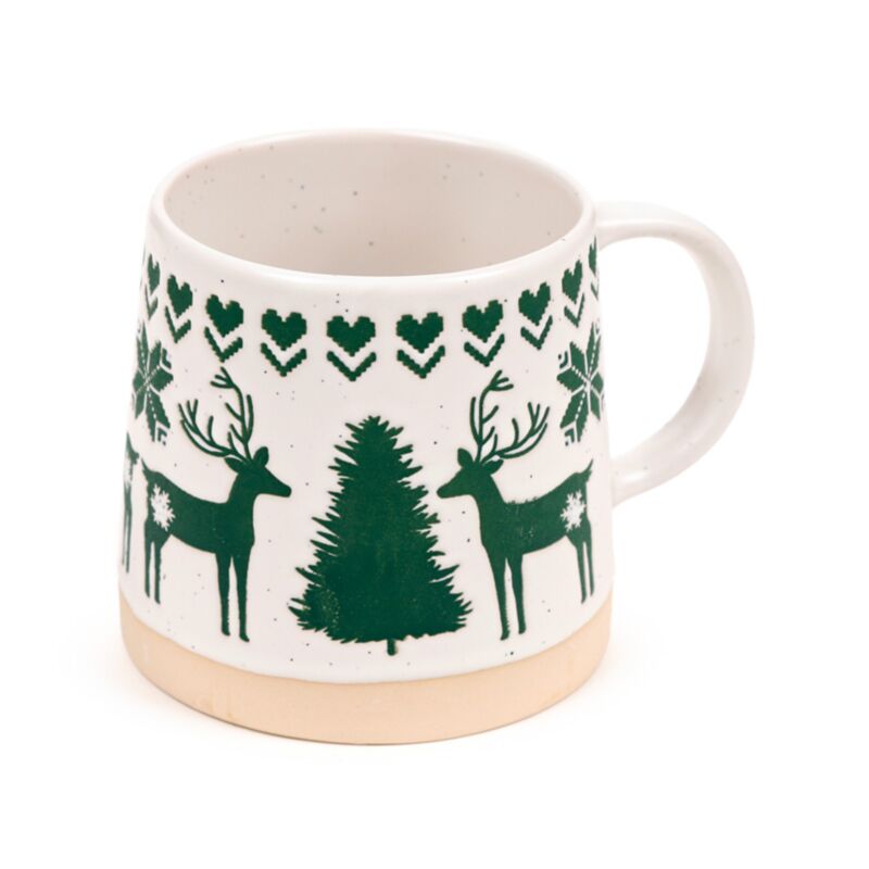 Tasse verte de grès Tapse Rendier Tapse