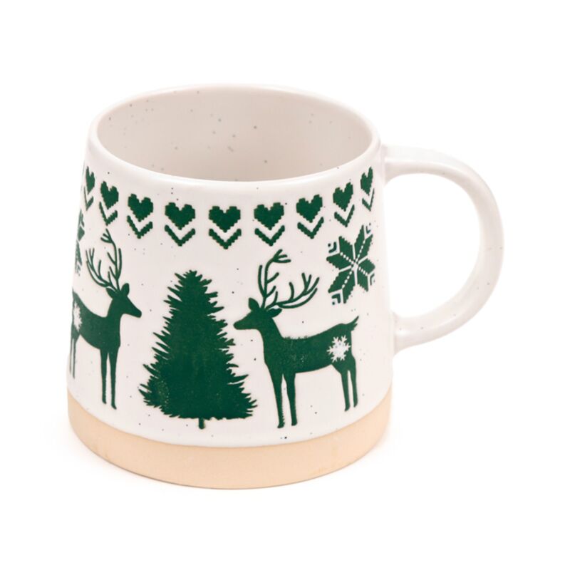 Tasse verte de grès Tapse Rendier Tapse