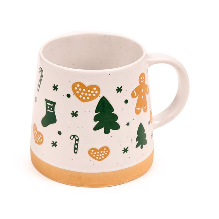 Gingerbrood Man Tapse Stoneware Mug