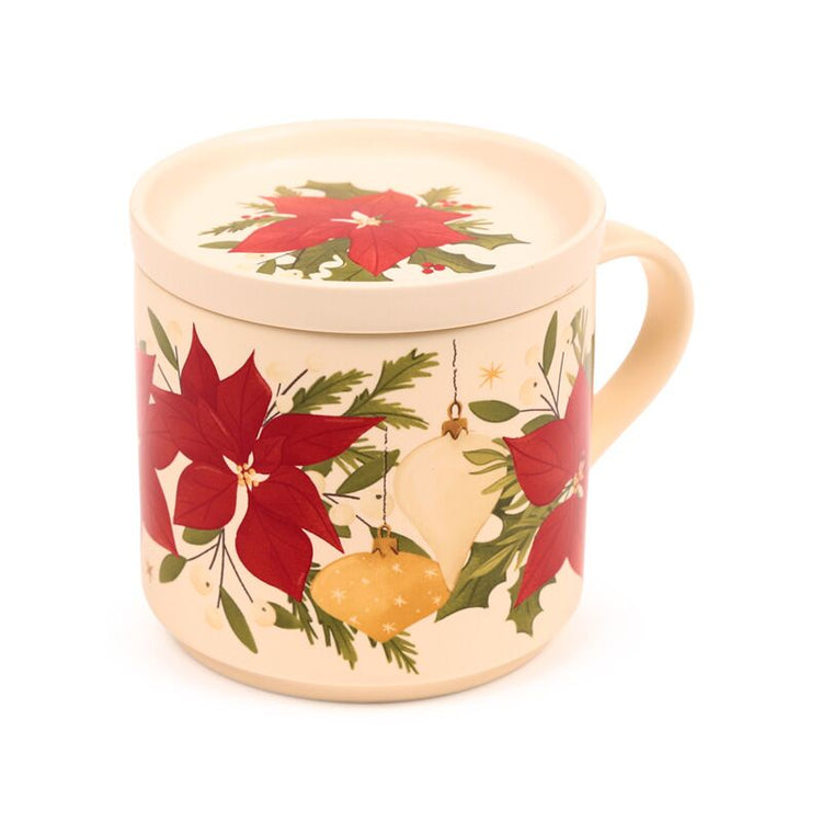 Ensemble de montagnes de montagnes en porcelaine de Noël botanique