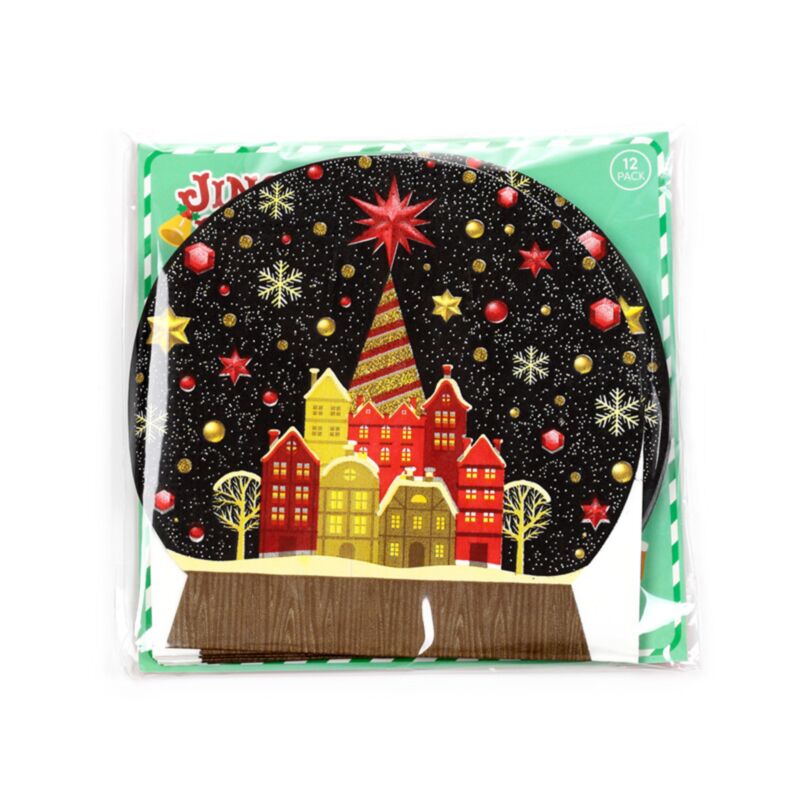 Costume de boule de neige de Noël de 12 siestes en papier de 3 couches
