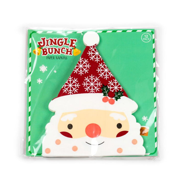 Christmas Santa Santa Pack de 12 festerservets de papier à 3 couches