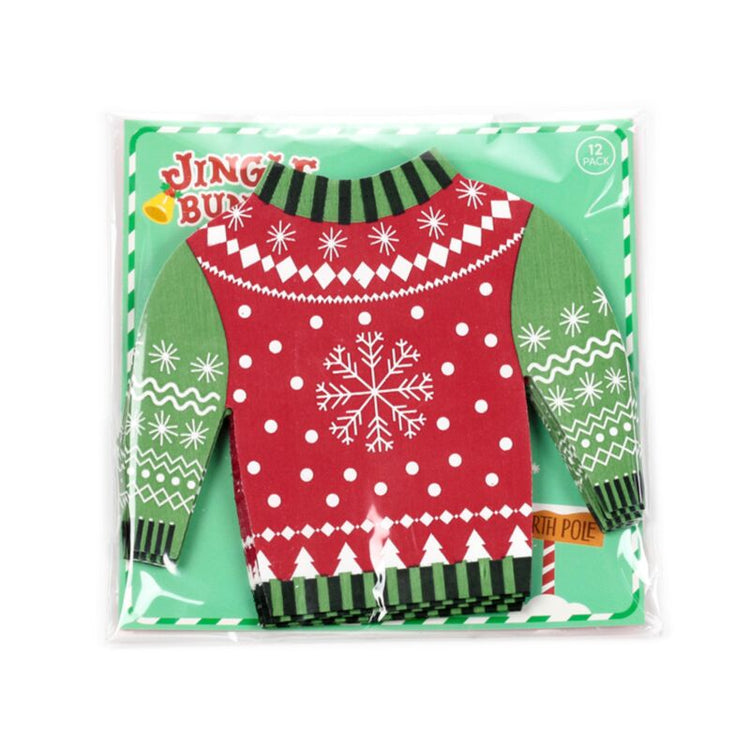 Suit de chandail de Noël de 12 siestes en papier de 3 couches