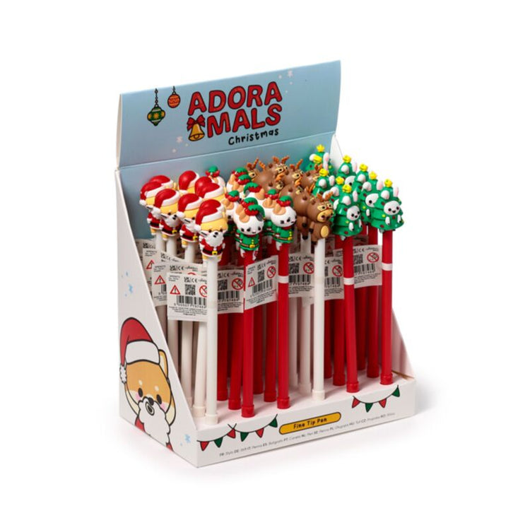 Christmas Adoramals Fine écrivain stylo - noir