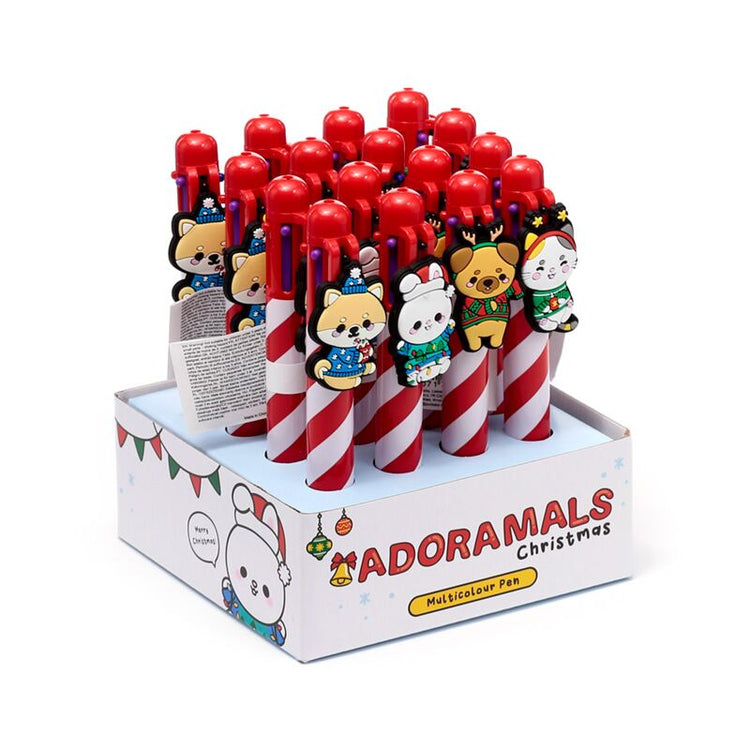 Christmas Adoramals Multi-Colord Pen (6 couleurs)