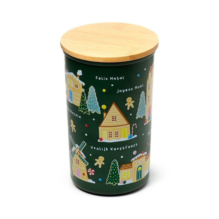 Christmas Christmas Village Baker Street RPET BAMBOO Stock Jar