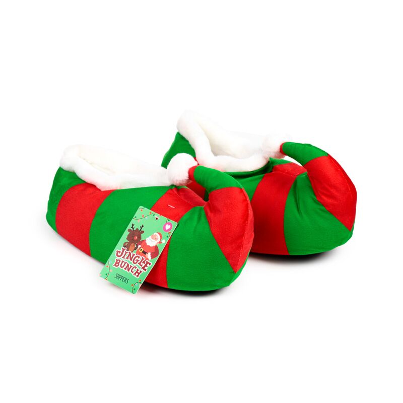 Pantoufles lutin de Noël Jingle (unisexe taille unique)