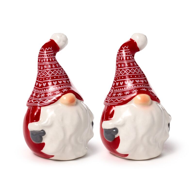 Scandi Christmas Gnoom Ceramic Pepper and Salt