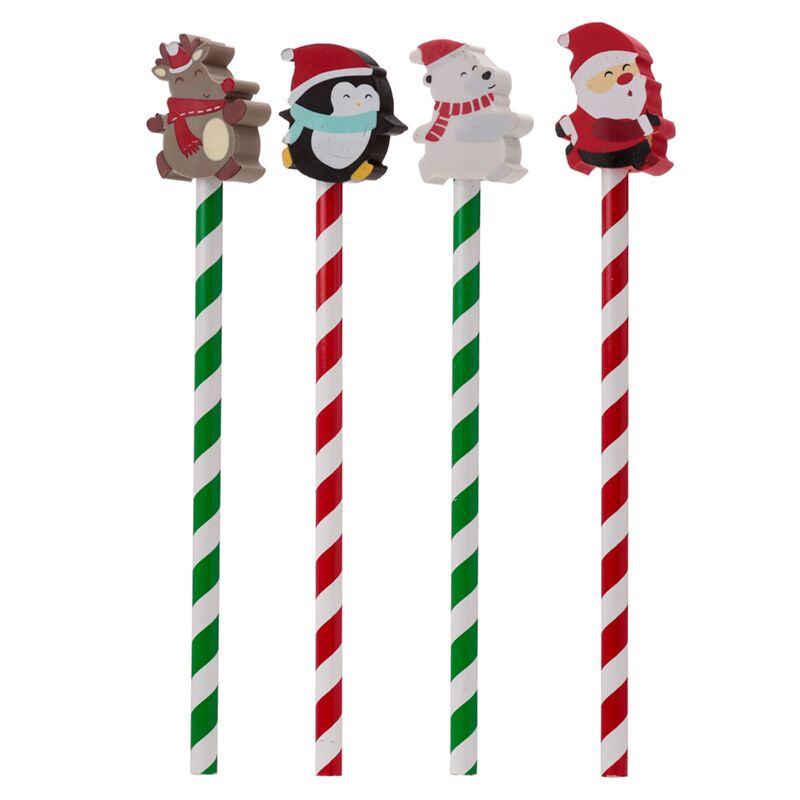 Figures de Noël - crayon de gomme