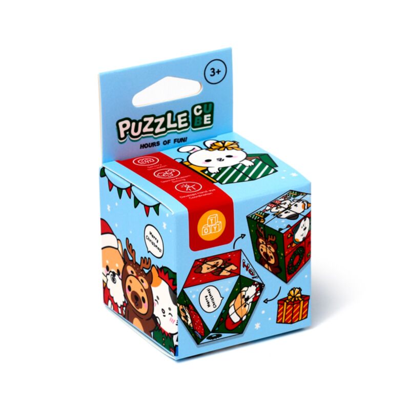 Christmas Adoramals Puzzle Cube Toys