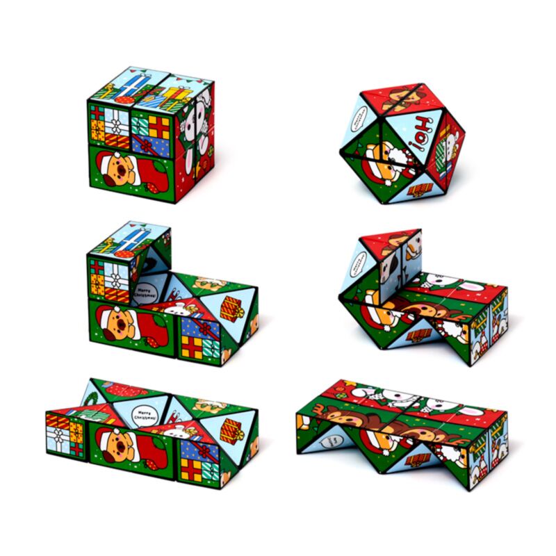 Christmas Adoramals Puzzle Cube Toys
