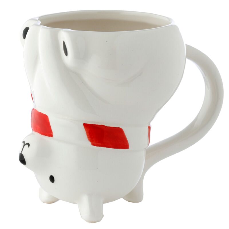 Pool Bear Ceramic Upside Down Mug 275 ml