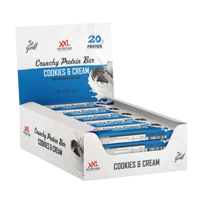 Xxl nutrition barre protéinée croquante biscuits crème (12x 60g)