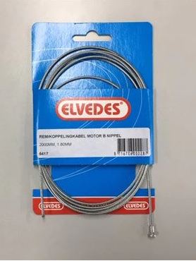 Elvedes Câble intérieur d'embrayage 2000mm zingué ø1.8mm avec V-nipple (sur carte)