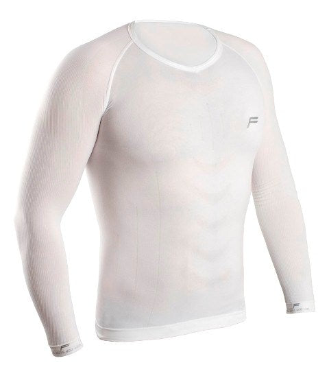 Chemise à fusibles à manches longues blanches M 46-48
