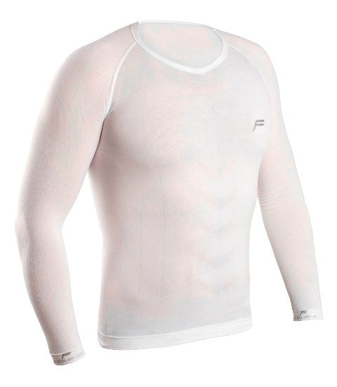 Chemise à fusibles à manches longues blanc l 50-52