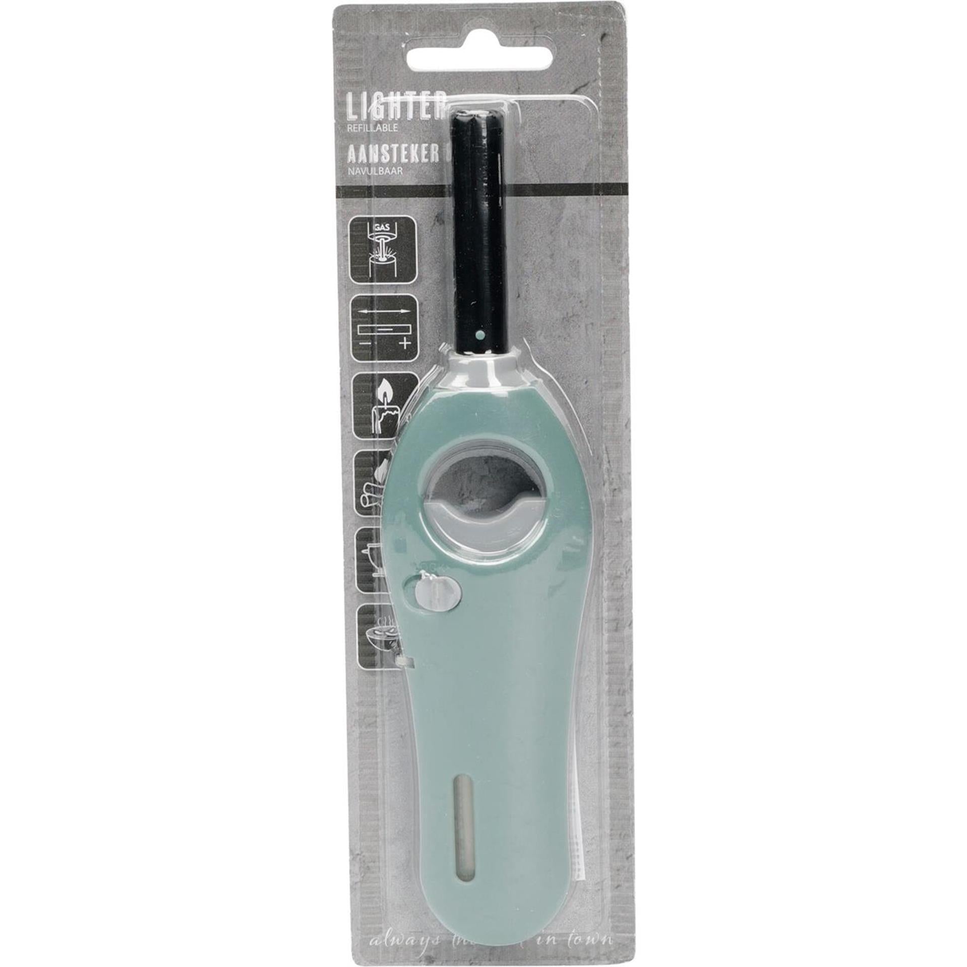 Briquet à gaz 18,5 cm rechargeable