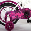 Volare Heart Cruiser Children's Bike - Girls - 12 pouces - Purple blanc