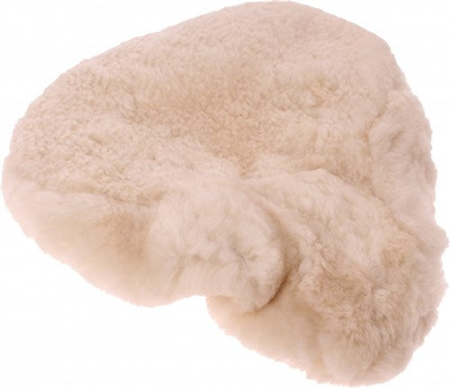 Tapis de selle en peau de mouton universel - beige