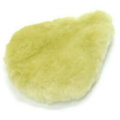 Tapis de selle en peau de mouton de qualité A univ. naturelle (super beige)