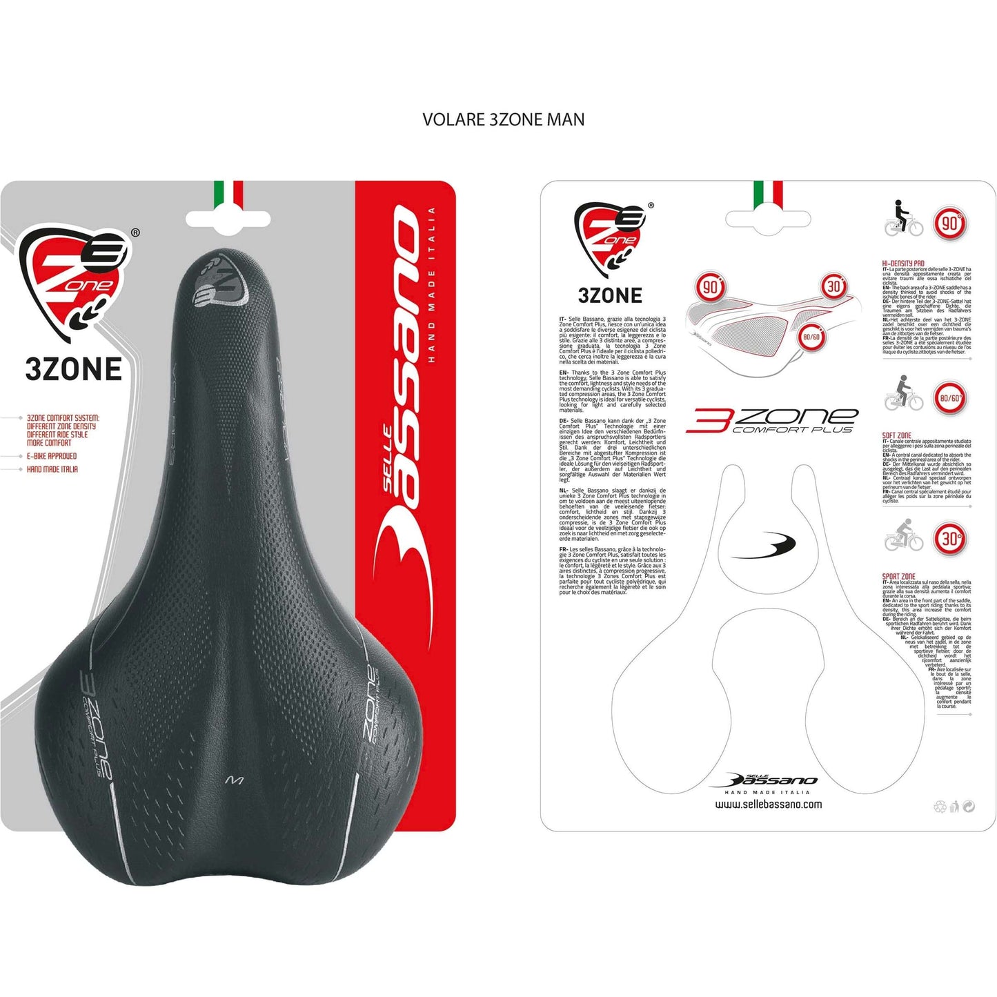 Selle Selle Bassano Volare M X33 homme - noir