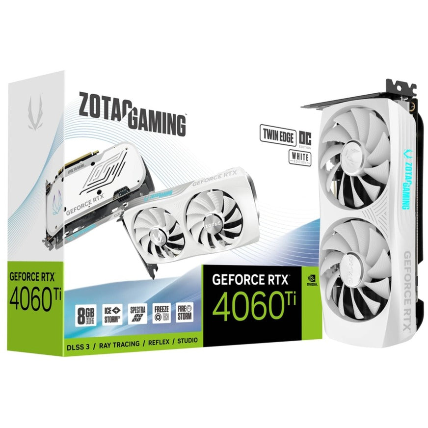 ZOTAC GEFORCE RTX 4060 TI 8 Go Twin OC White Edition